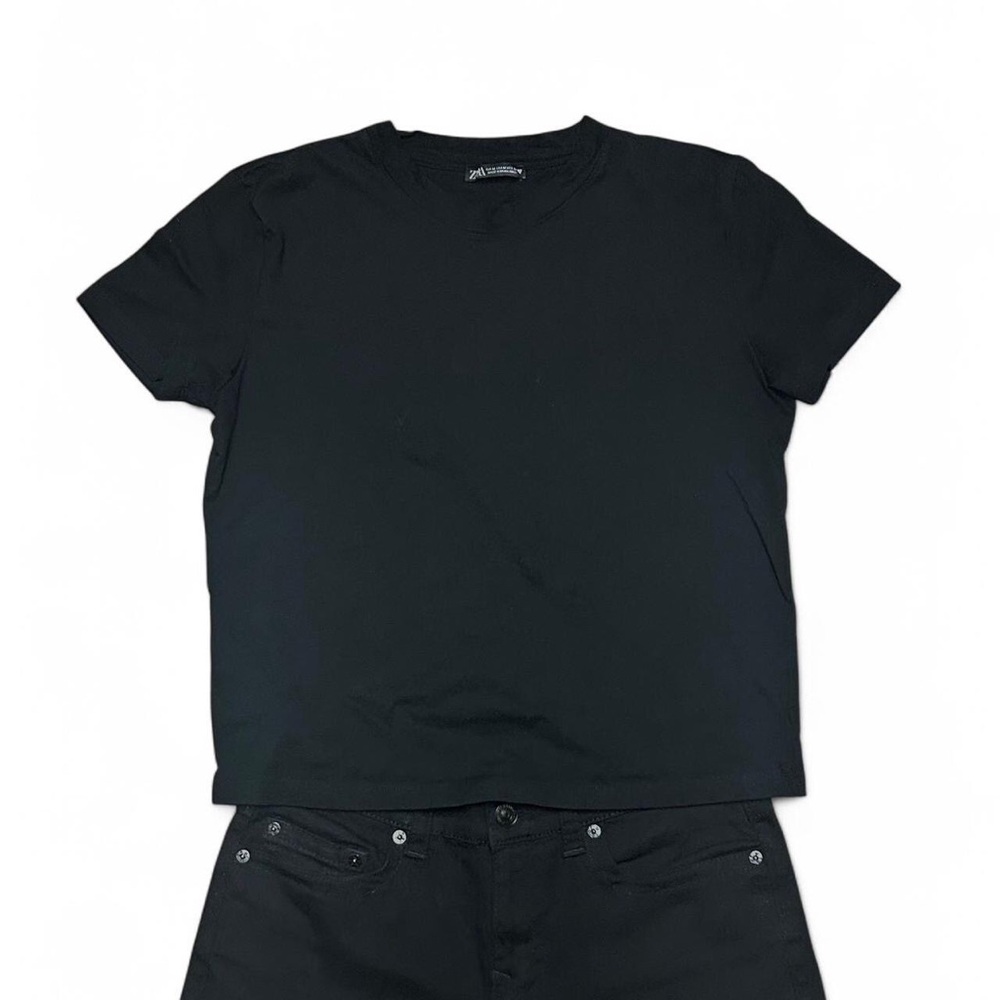 Black T-Shirt and Pants Set